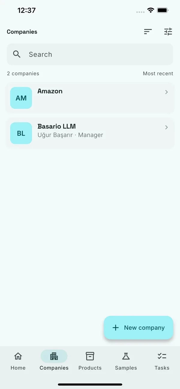 Şirketler — App Store ekran görüntüsü